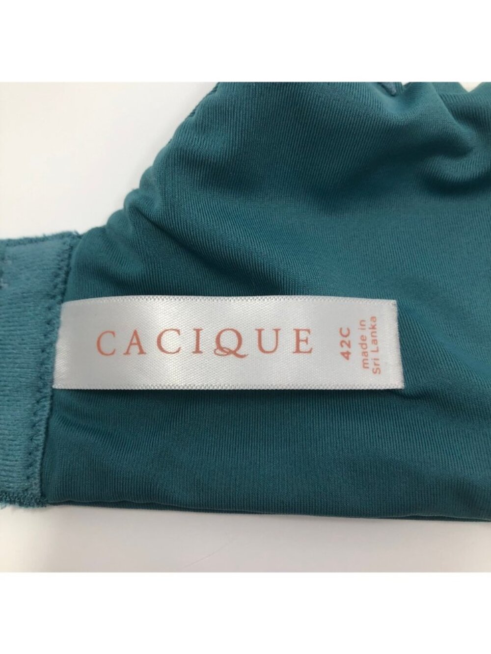 Cacique Lightly Lined Full Coverage Bra Size 42C Teal Blue - Picture 6 of 10